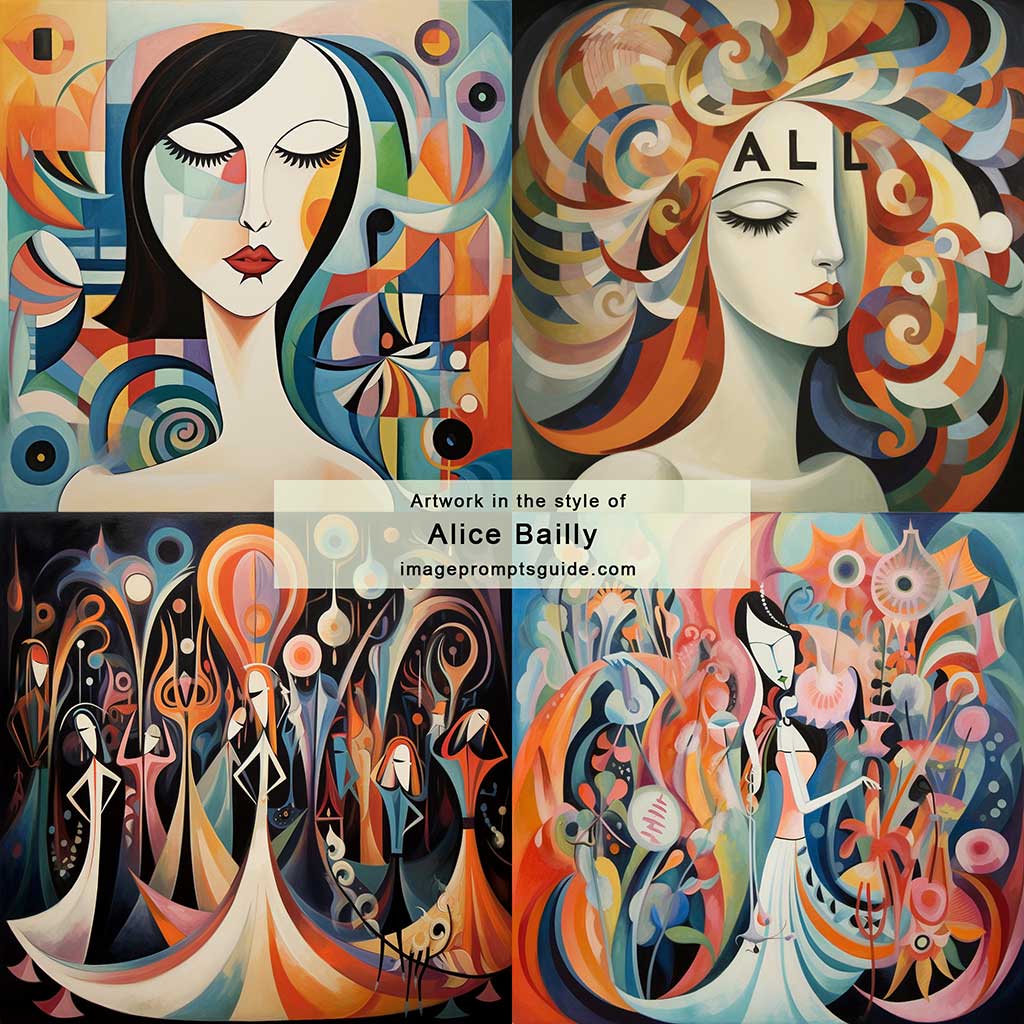 Artwork in the style of Alice Bailly