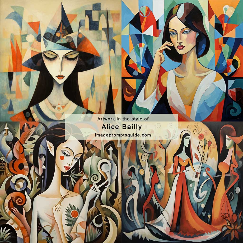 Artwork in the style of Alice Bailly
