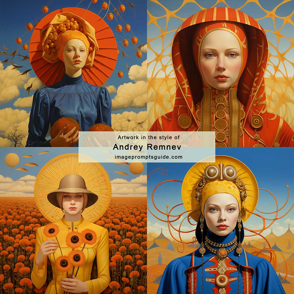 Artwork in the style of Andrey Remnev (Midjourney v5.2)