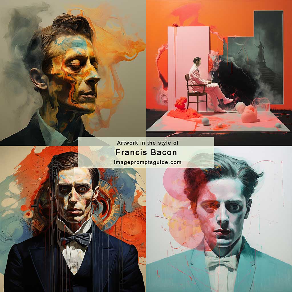 Artwork in the style of Francis Bacon (Midjourney v5.2)