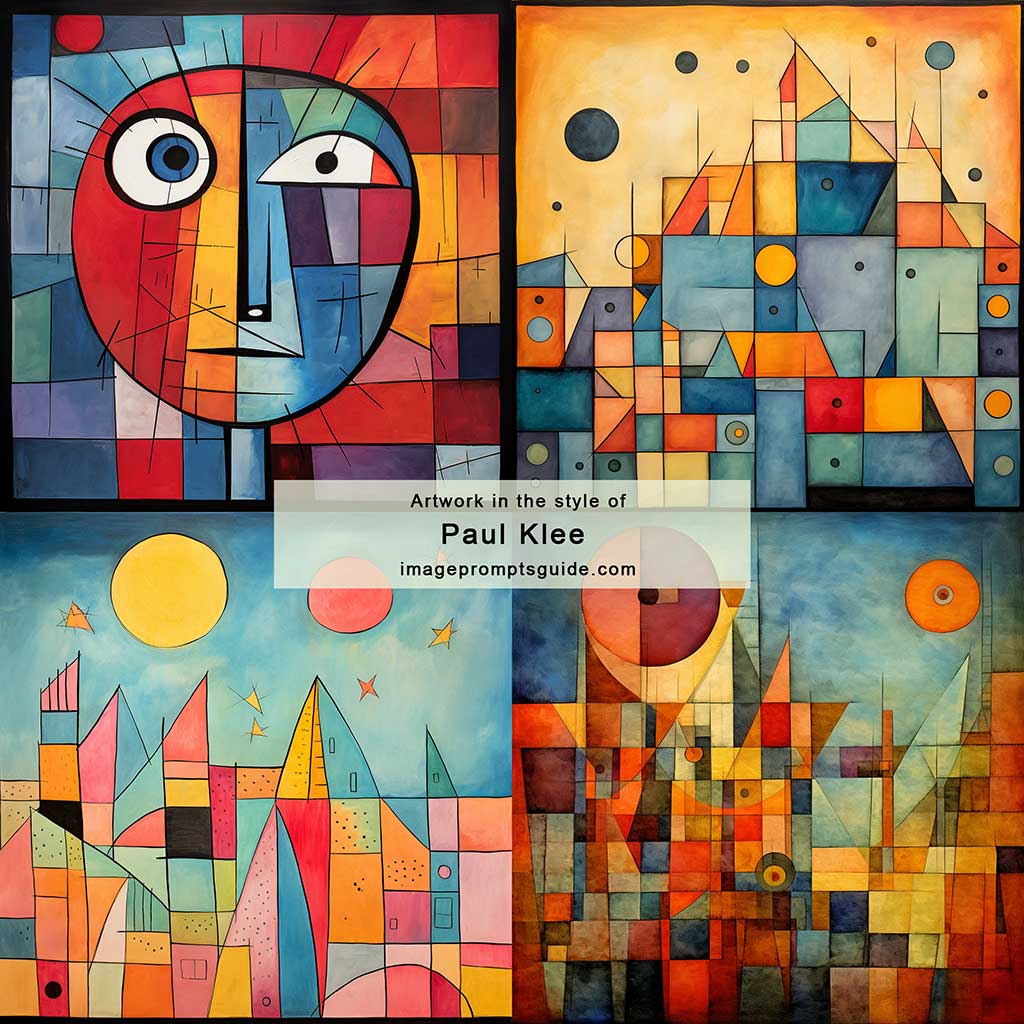 Artwork in the style of Paul Klee (Midjourney v5.2)