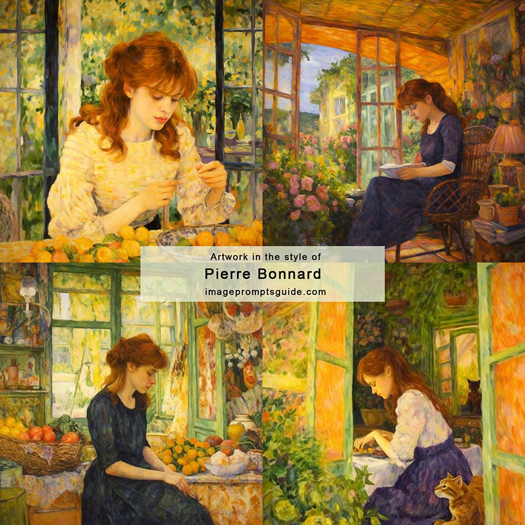 Artwork in the style of Pierre Bonnard 