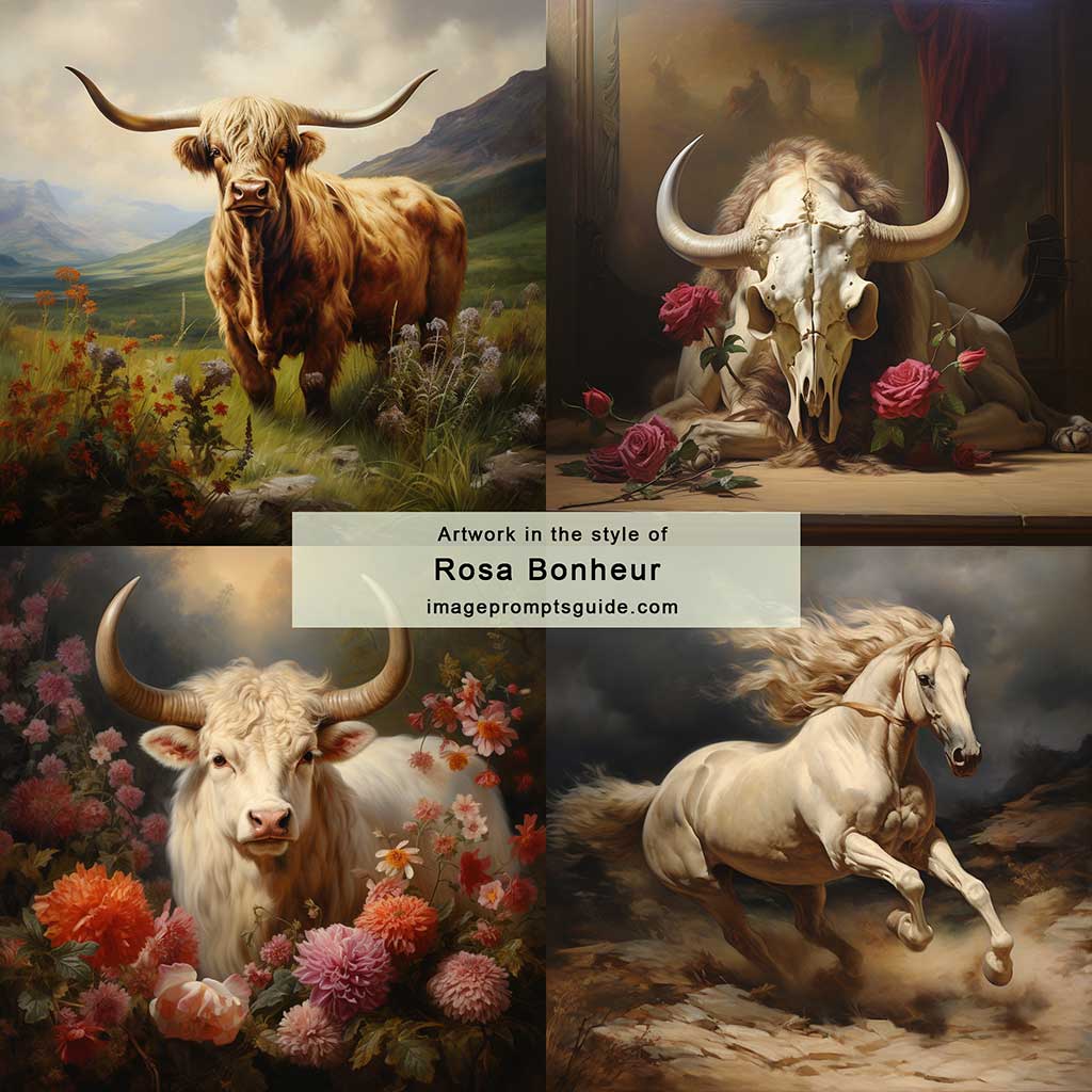 Artwork in the style of Rosa Bonheur