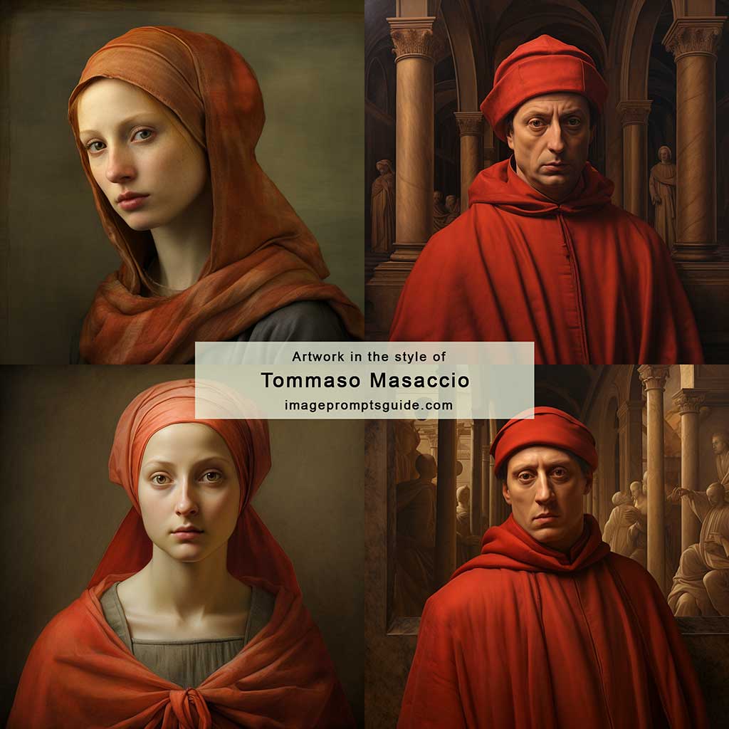 Artwork in the style of Tommaso Masaccio (Midjourney v5.2)